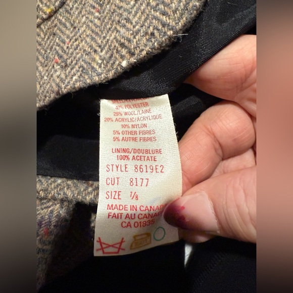 Stitches Canada Women’s Tweed Blazer Size 4/6 - Picture 7 of 8